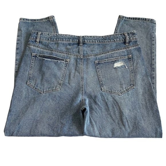 AFRM Distressed Button Fly Jeans - Picture 4 of 10